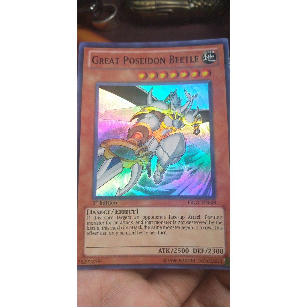 [Thẻ bài Yugioh TCG] Great Poseidon Beetle - PRC1-EN008 - Super Rare