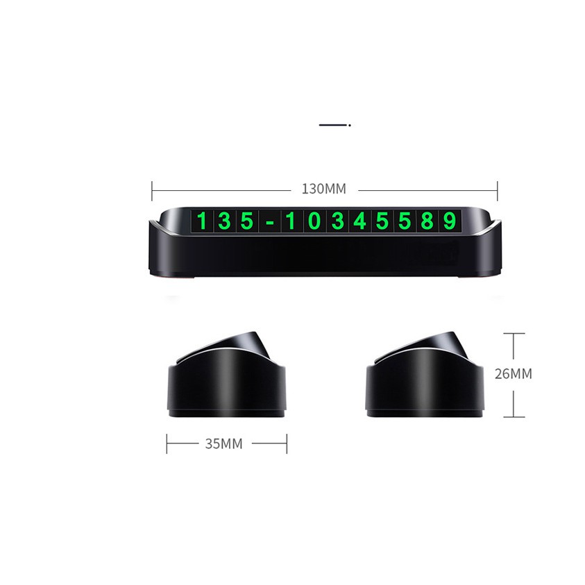 Bảng số điện thoại ô tô- bảng ghi số điện thoại gắn taplo khi đỗ xe Mitauto