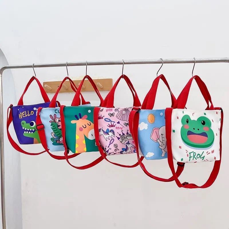 Túi xách Canvas họa tiết hoạt hình dễ thương cho bé