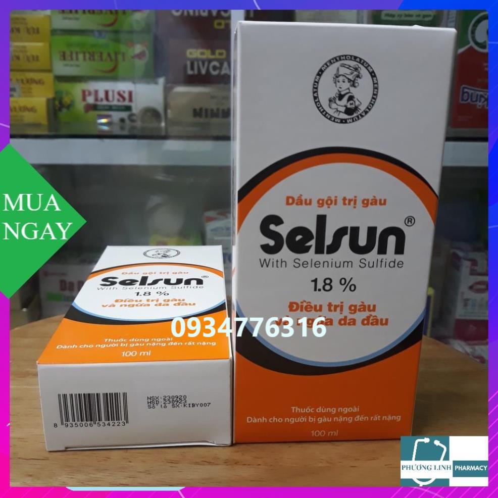Dầu Gội Chống Gầu Selsun 1,8% chai 50ml - 100ml