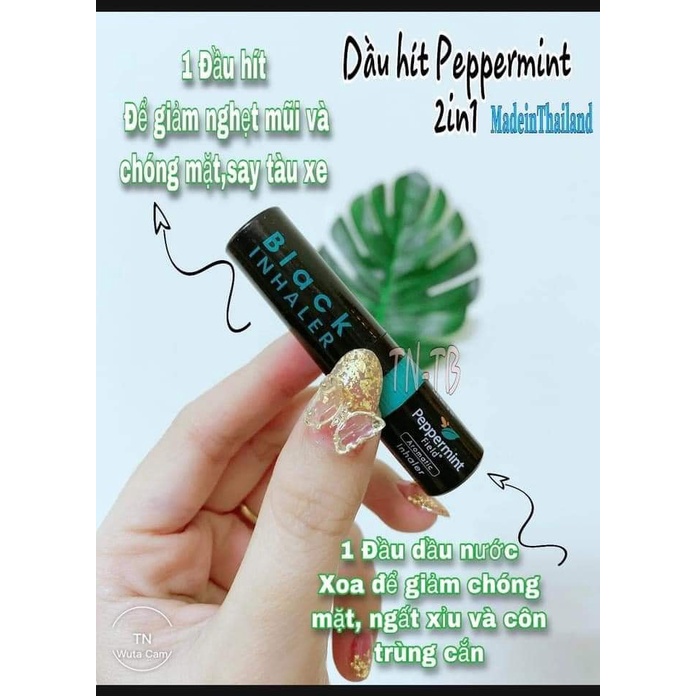 ỐNG HÍT THÔNG MŨI BẠC HÀ PHIÊN BẢN BLACK PEPPERMINT FIELD THÁI LAN CHÍNH HÃNG - 11234