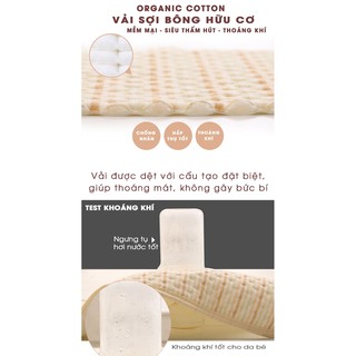 Set 2 Miếng lót chống thấm 4 lớp SIZE NHỎ (KT: 30X45cm) cho bé Cotton mềm mại, thoáng khí, siêu thấm hút, có thể giặt