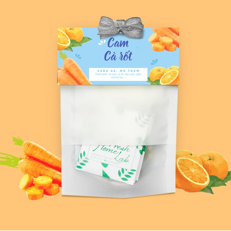 Bột mặt nạ thiên nhiên cam cà rốt Fresh Home Lab