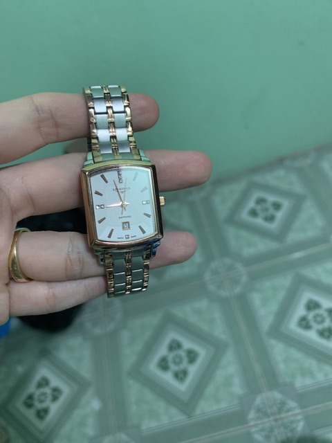 Thanh lý đồng hồ nữ mặt vuông size 27 hiệu Longines nữ