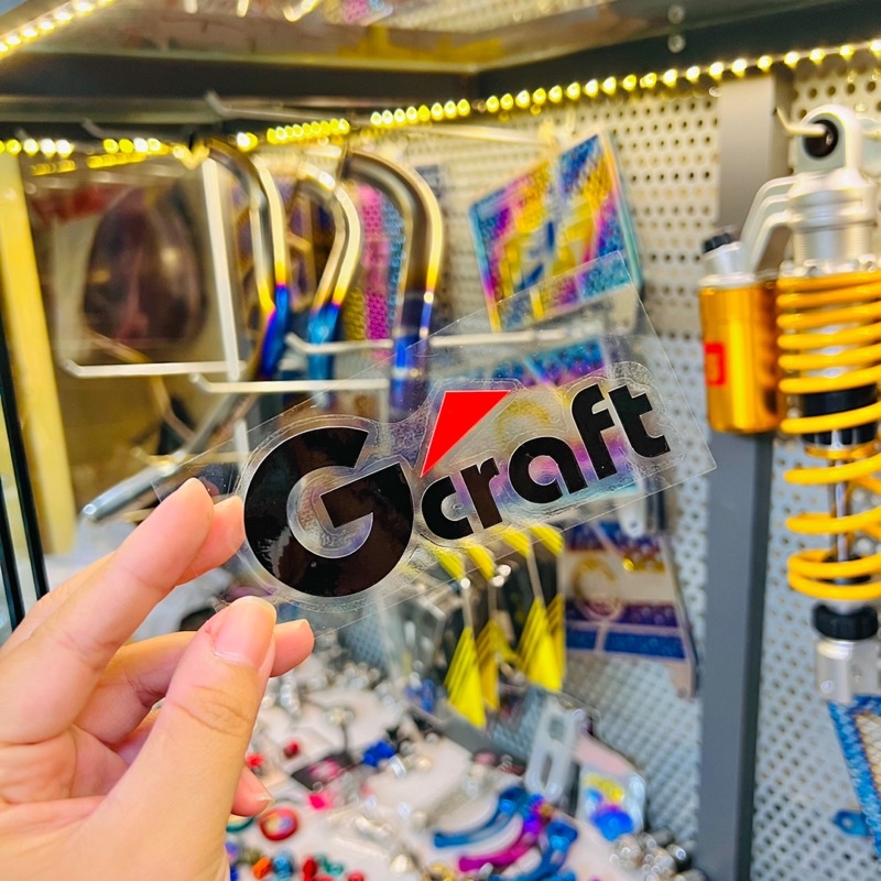 Tem Logo Sticker Gcraft Ghép nổi trên mọi nền màu ✌