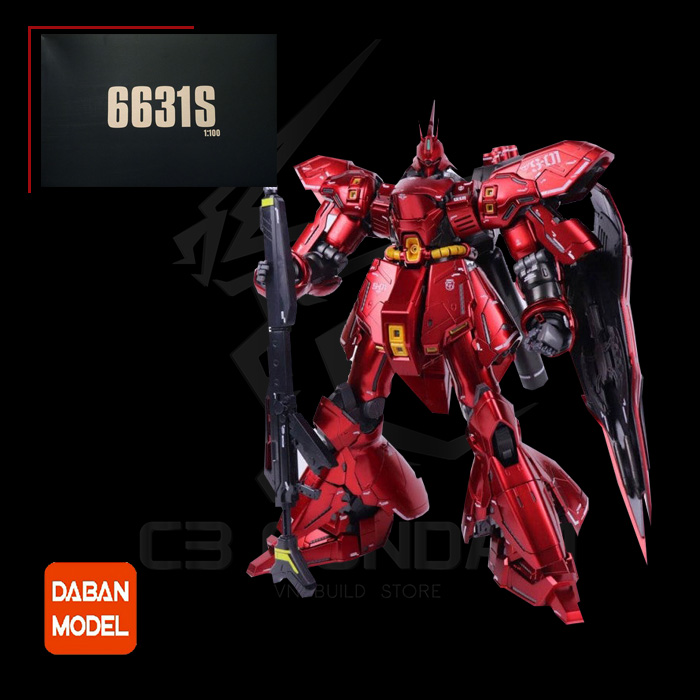 MÔ HÌNH GUNDAM DABAN MG 1/100 DABAN 6631S MSN-04 SAZABI VER KA SPECIAL COATING TITANIUM FINISH