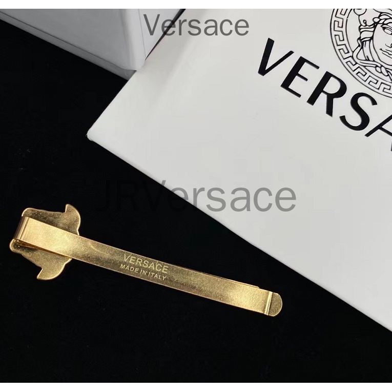 Kẹp tóc mạ vàng đính đầu Versace La Medusa mẫu 2022 mới