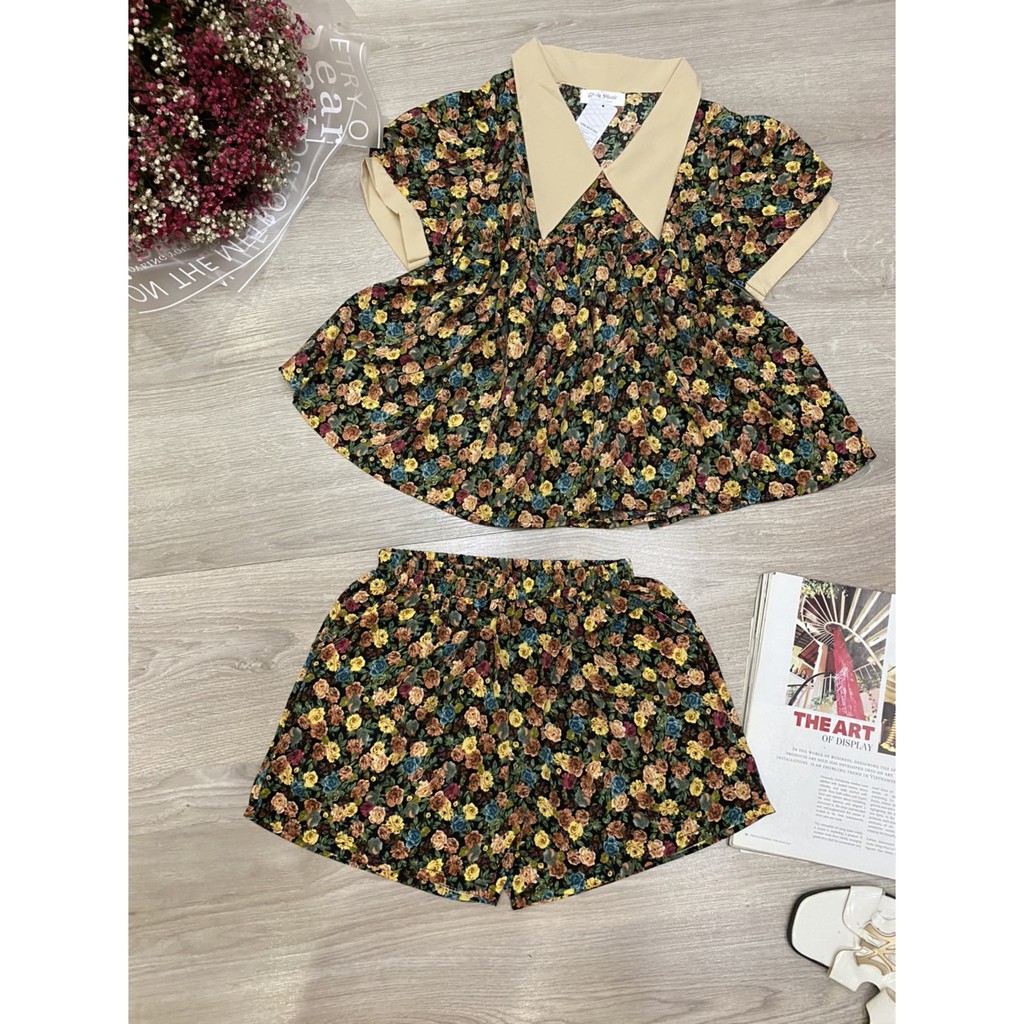 Set đùi babydoll vải lụa siêu xinh, chất vải mềm mịn