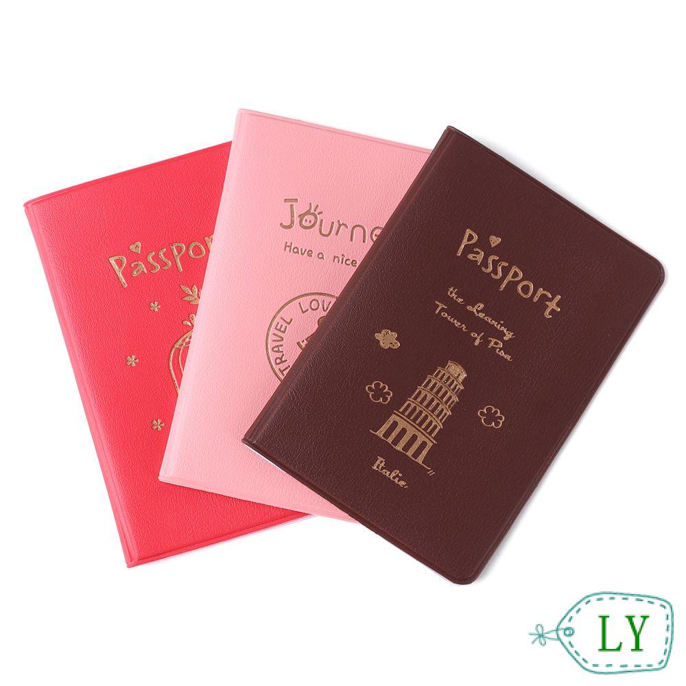 Túi đựng hộ chiếu/thẻ id/thẻ bằng pu chống thấm nước di động tiện dụng cho nam và nữ