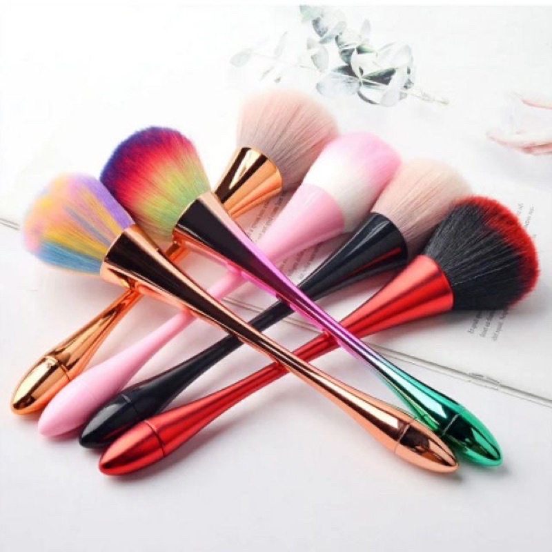 Chổi phủi bụi nail đẹp - Cán dài sang chảnh