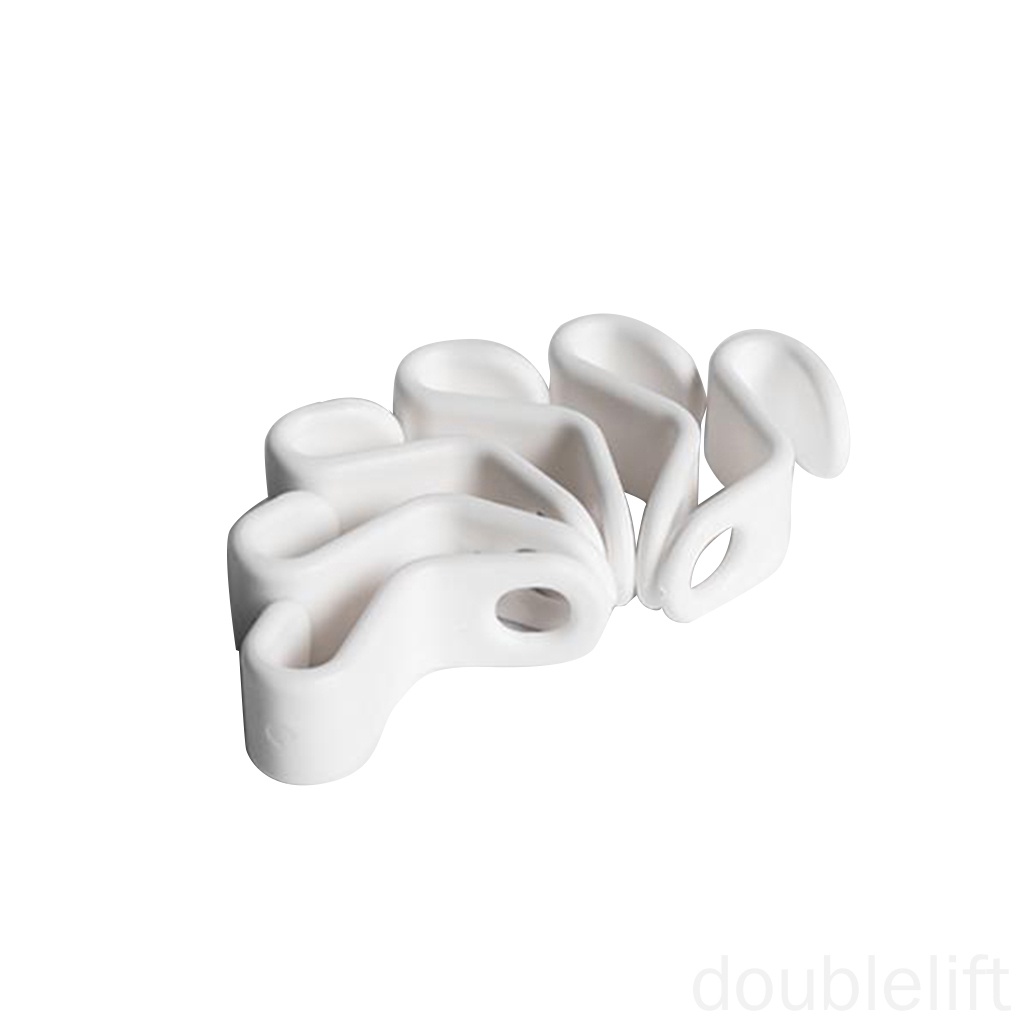 Set 6 Móc Nhựa Treo Quần Áo Nhiều Tầng Tiết Kiệm Không Gian