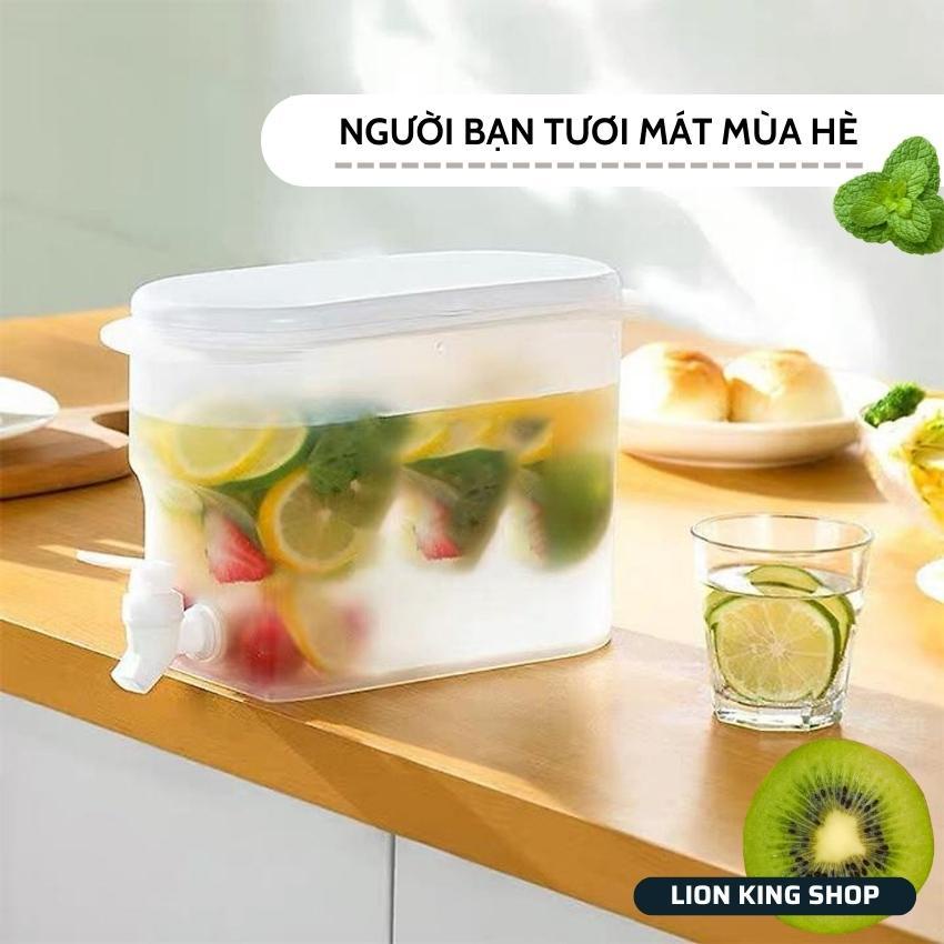 Bình Đựng Nước 3,5L Cao Cấp Việt Nhật để Tủ lạnh có vòi siêu tiên dụng,siêu bền,chịu nhiệt tốt tiện lợi cho gia đình.