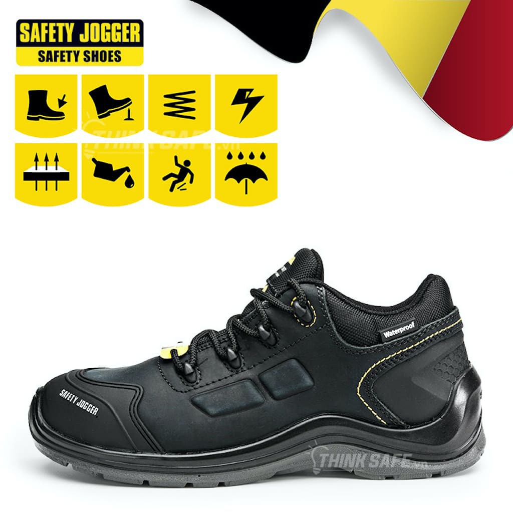 Giày bảo hộ Jogger Lavar S3 -ESD-SRC chống thấm nước, chống dập ngón, chống tĩnh điện bảo vệ đôi chân( đen)