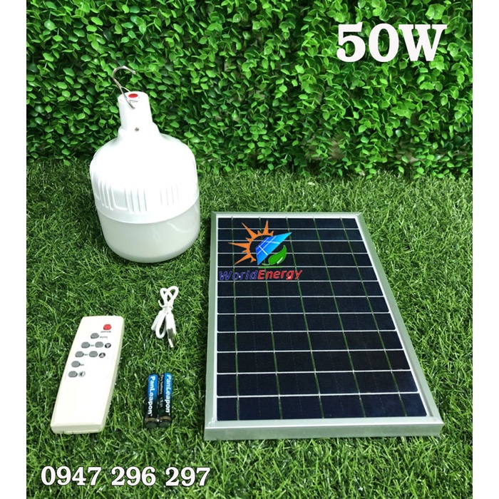 Đèn led búp năng lượng mặt trời 50w