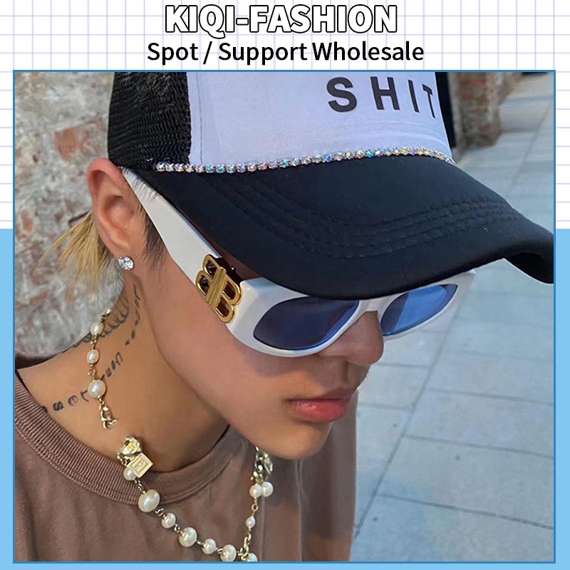 (KIQI-FASHION) COD Kính Mát Gọng Mắt Mèo Phong Cách Retro