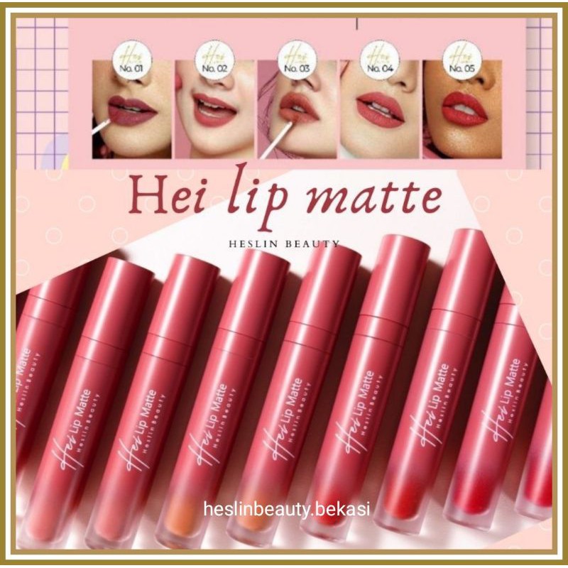 (hàng Mới Về) Son Lì Heslin Beauty Hei Lên Màu Đẹp