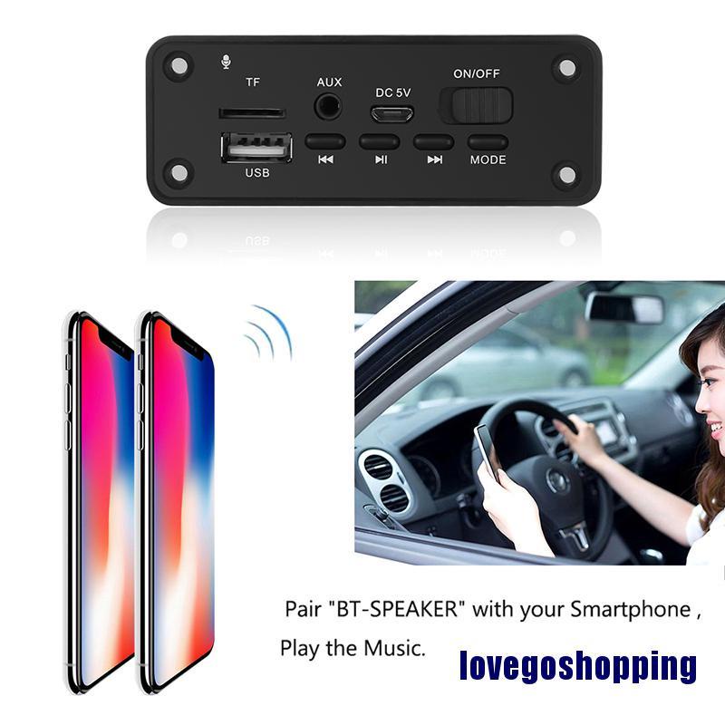 Bảng Mạch Giải Mã Loa Bluetooth 5.0 Mp3 2x3w Dành Cho Xe Hơi