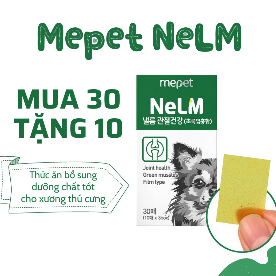 Thức ăn bổ sung dưỡng chất cho xương dành cho thú cưng Mepet NeLM