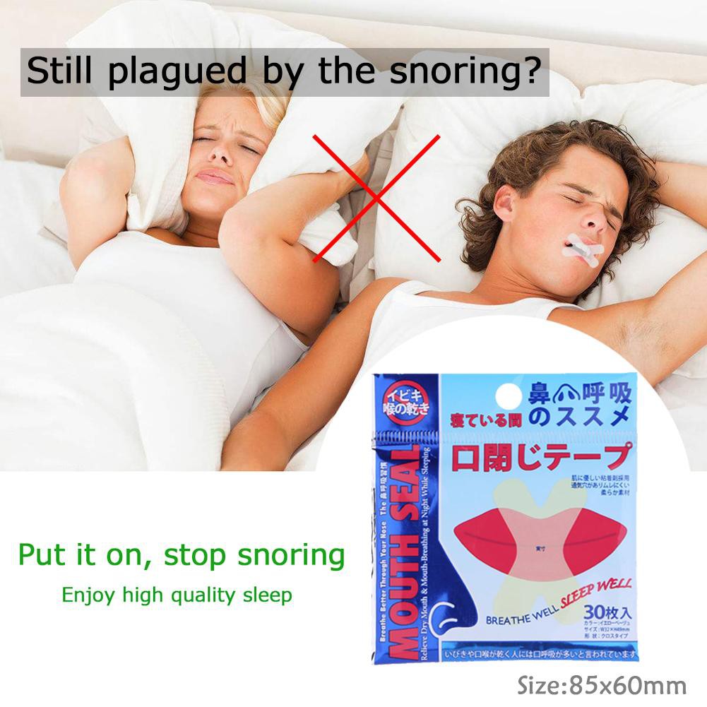 [Hàng mới về] Bộ 30 miếng dán môi chống ngủ ngáy tiện lợi