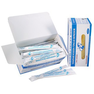 Que đè lưỡi gỗ Tanaphar 100 chiếc dùng trong y tế Hoặc làm que kem