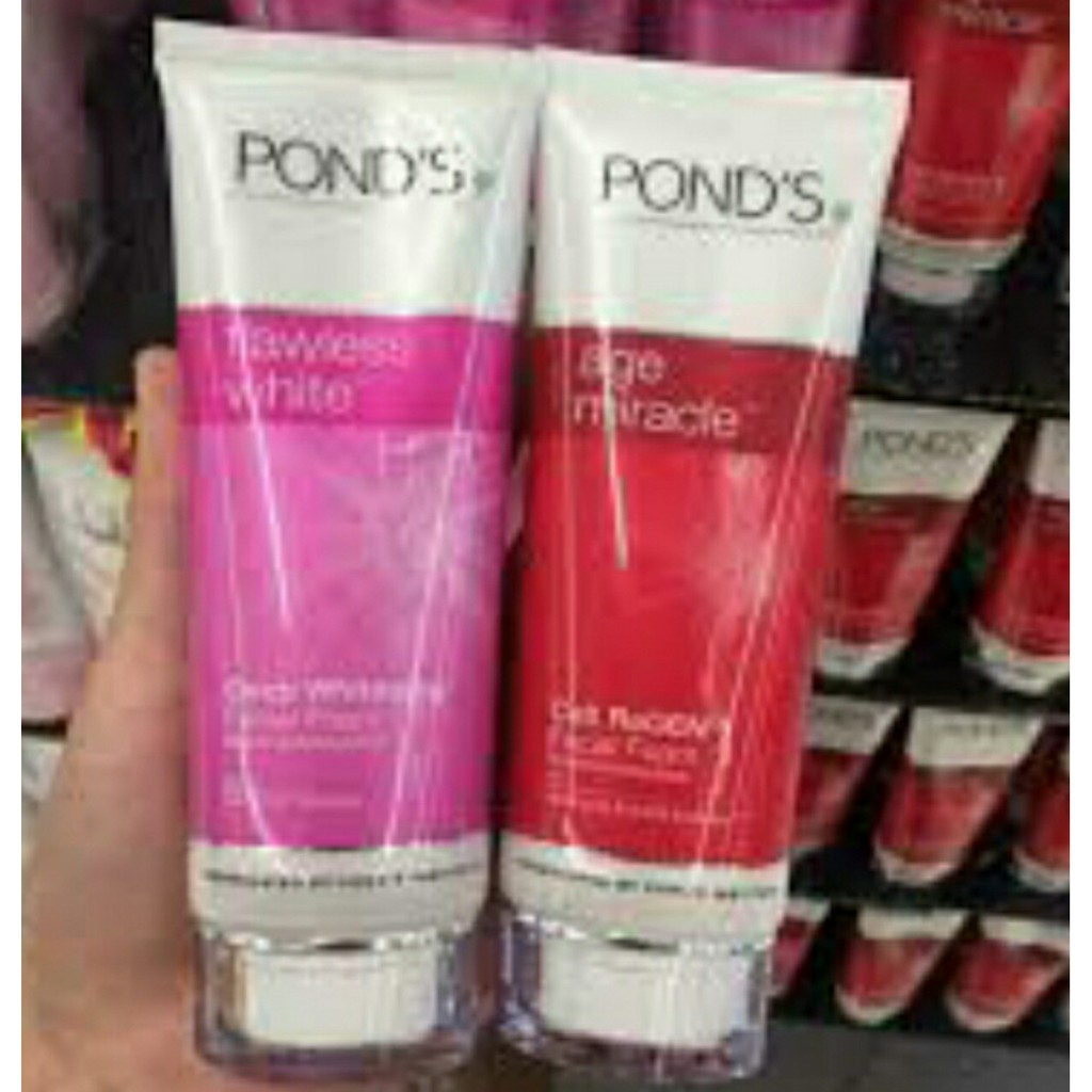 Sữa rửa mặt Pond's đỏ chống lão hóa Age Miracle 100g