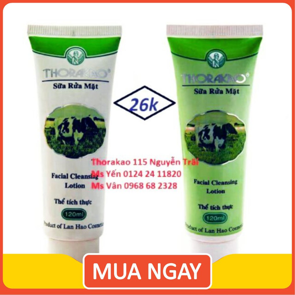 sữa rửa mặt bò thorakao