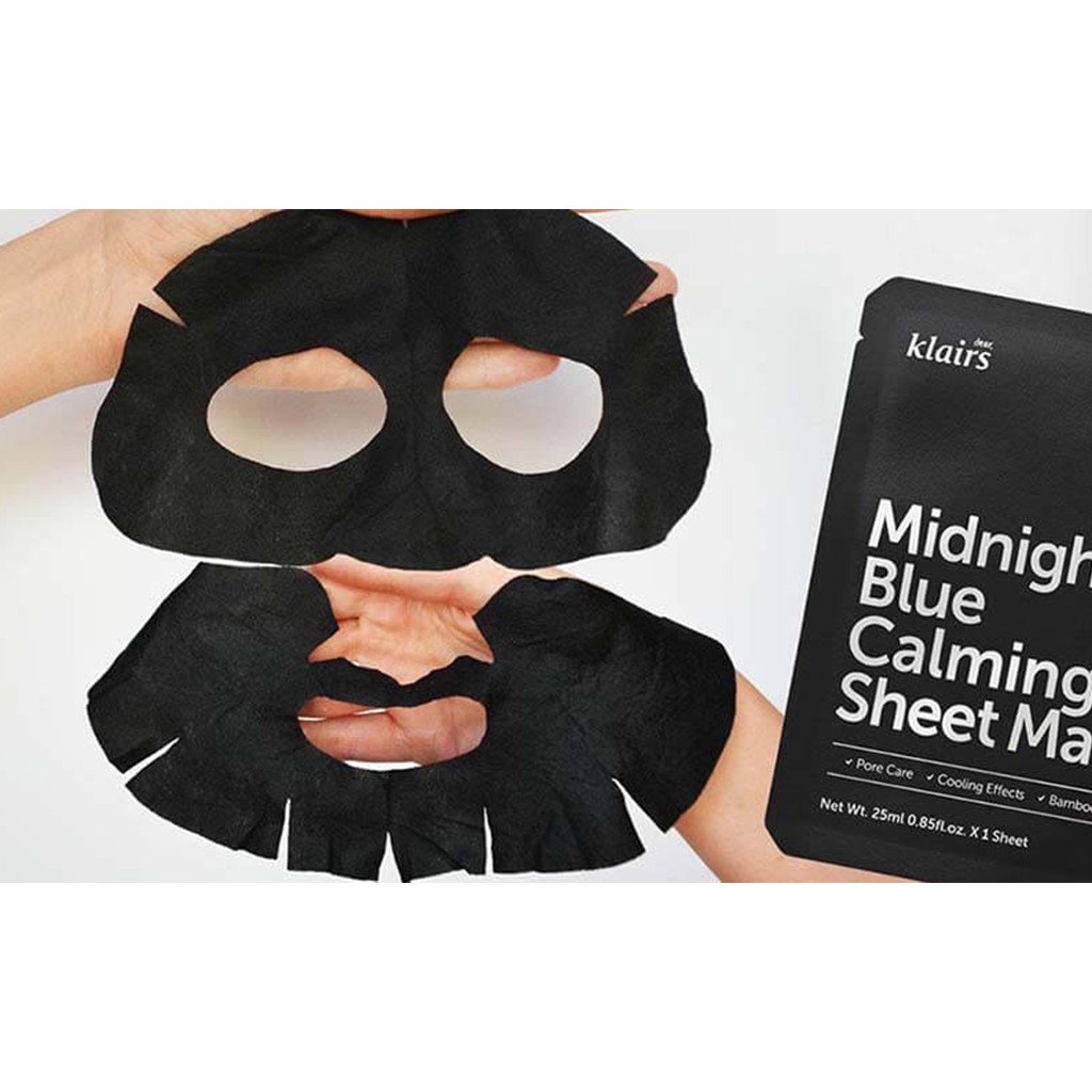 Mặt Nạ Da Dầu Klairs Midnight Blue Calming Sheet Mask 25ml