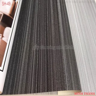 Giấy dán tường mầu đen chì kẻ sọc ,giấy lụa không keo ,khổ 53cm,dán phòng khách ,phòng ngủ