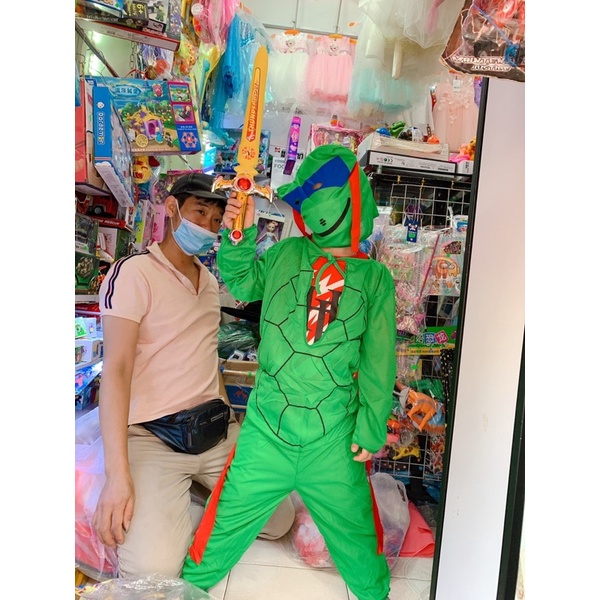 Bộ hoá trang Halloween Ninja rùa ngộ ngĩnh cho bé