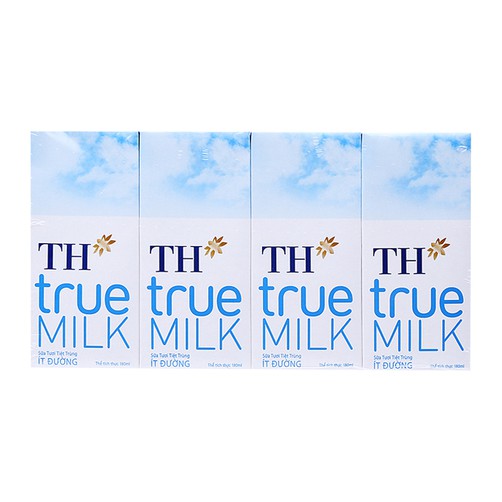 Combo 2 lốc 4 hộp sữa tươi tiệt trùng TH true milk 180ml