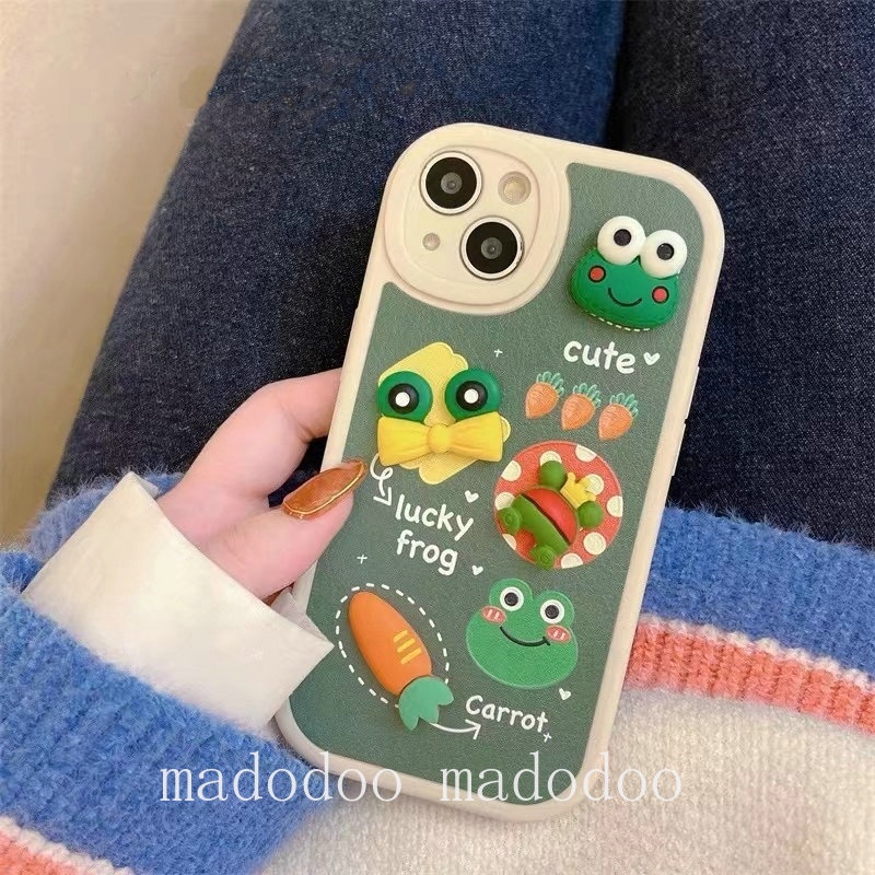 Redmi A1 A2 Note 12 11 10 11S 10S 9S 10A 10C 9 Pro 8 7 9T 9A 9C 2022 4G 5G POCO X5 X3 NFC K20 10T Cute Cartoon 3D Doll Duck The Frog Prince Airbag Shockproof Lens Protection Soft Phone Case Back Cover XPN 07