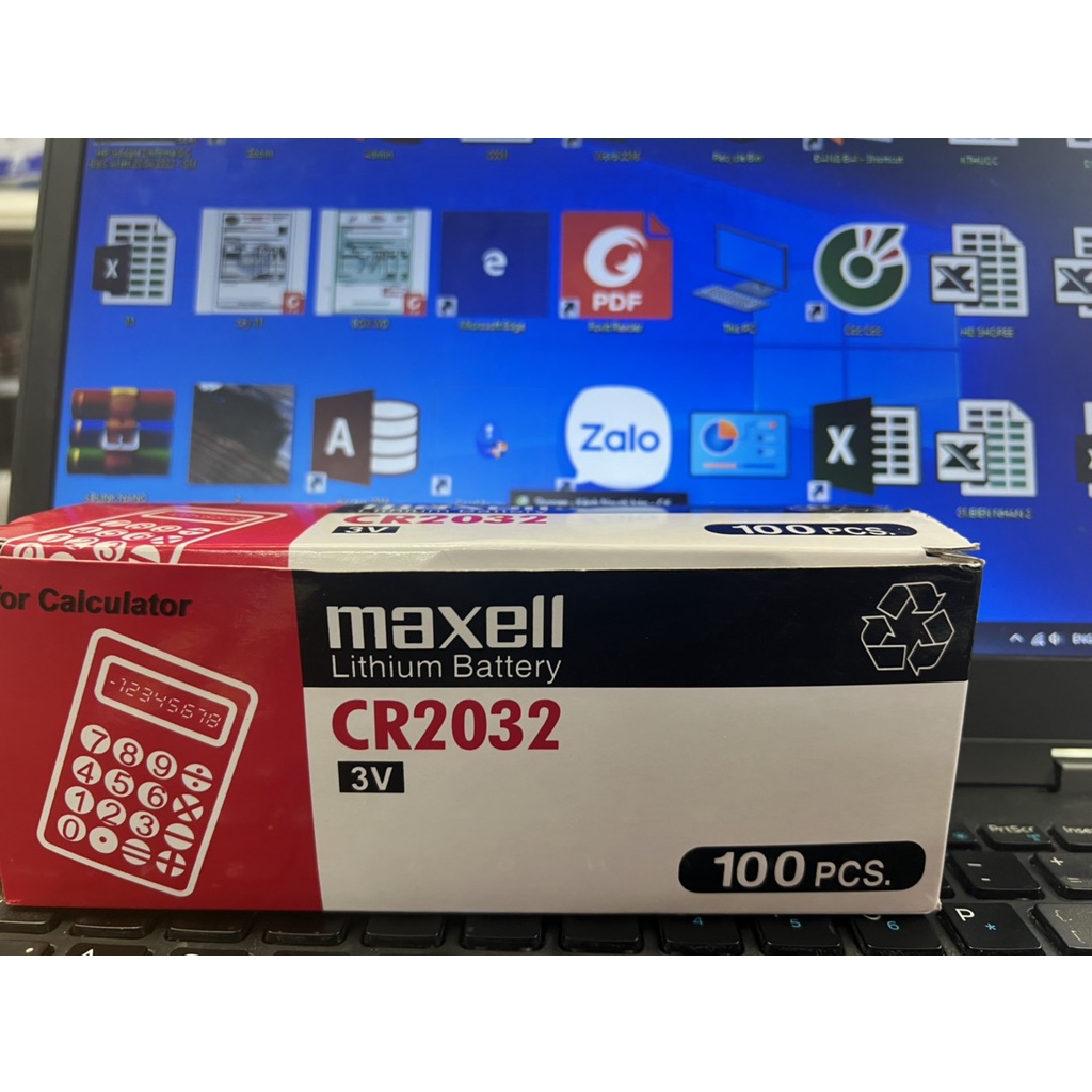 Pin Cmos MAXELL CR2032 3V - 1 Hộp 20 Vỉ - 100 Viên , Chính Hãng