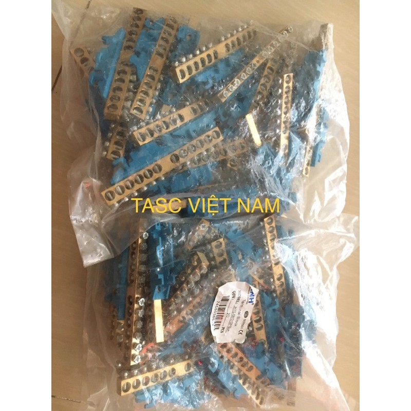 Cầu đấu trung tính cầu tiếp địa 12P có đế nhựa