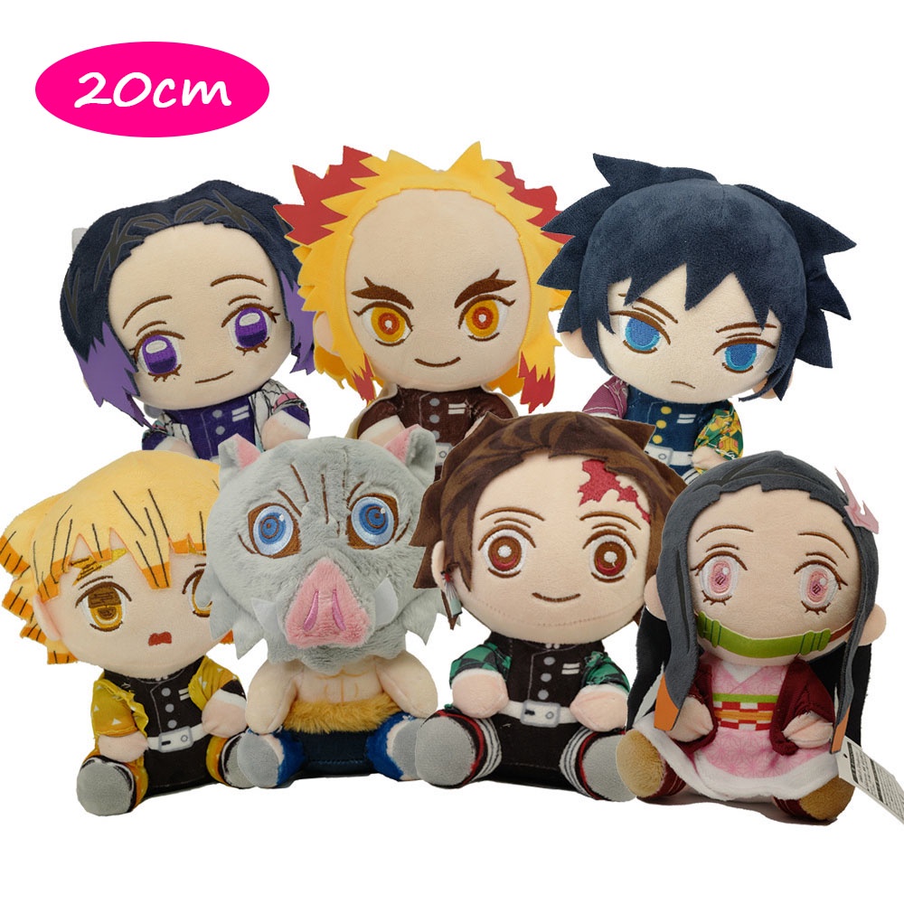 < Vừa 20cm > Búp bê sang trọng hoạt hình Anime Demon Slayer Tanjirou Nezuko Doll