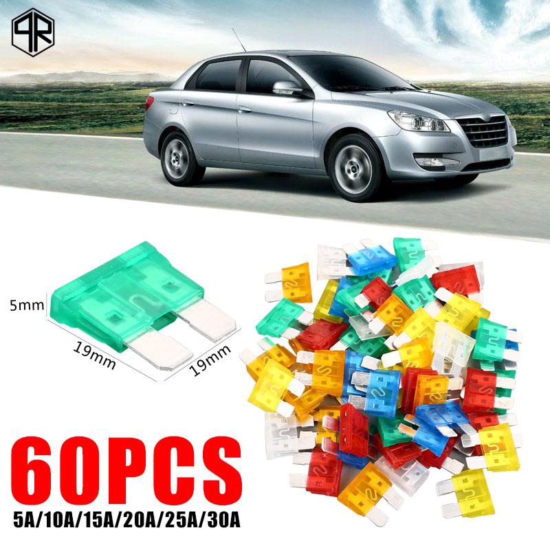 Set 60 cầu chì 5A / 10A / 15A / 20A / 25A / 30A chuyên dụng cho xe hơi