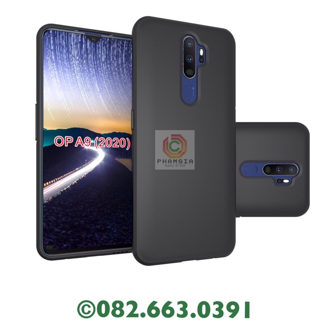 Ốp lưng Oppo A9 2020 dẻo đen, dẻo trong silicon