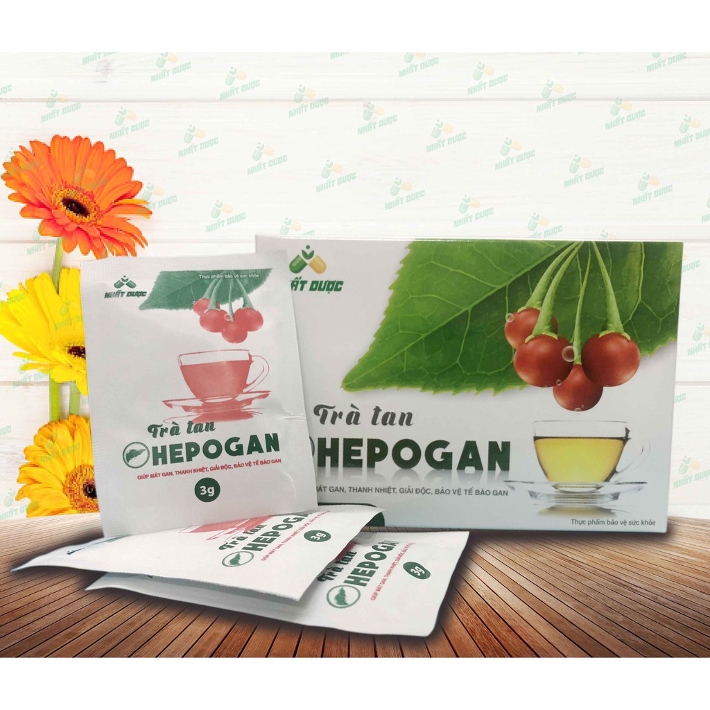 TRÀ TAN HEPOGAN – Giúp mát gan, thanh nhiệt giải độc, bảo vệ tế bào gan, tăng cường chức năng gan (24 gói)