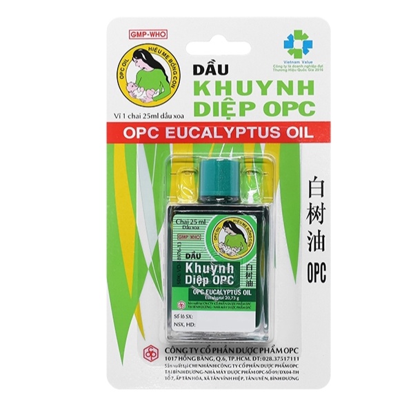 Dầu Khuynh Diệp OPC 25ml hiệu Mẹ Bồng Con Cho Bé Sơ Sinh Và Trẻ Em