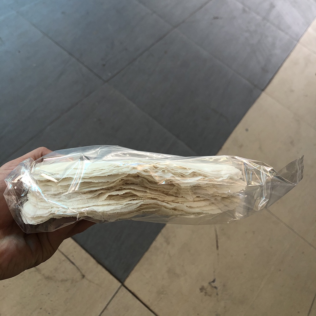 Bánh tráng bò bía đậu xanh (15 gói) loại size 16cm chuyên cuốn chả giò