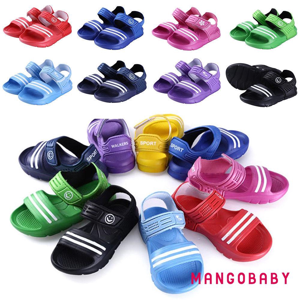 Giày Sandal Đế Gỗ Thời Trang Đi Biển Mùa Hè Cho Bé