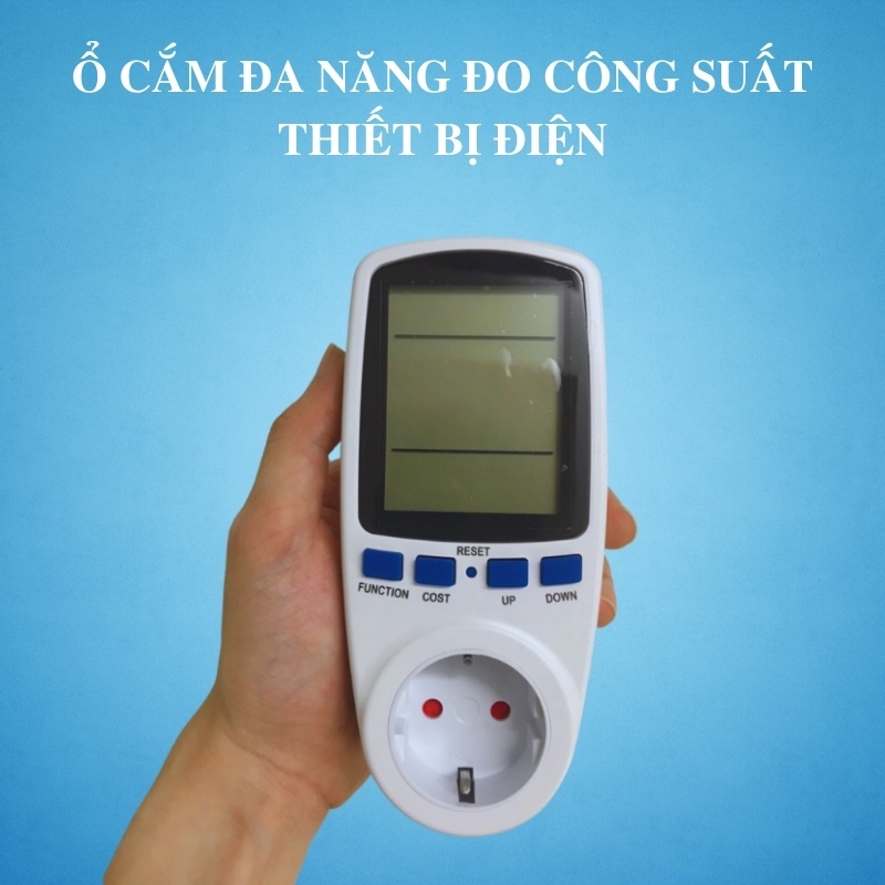Ổ Cắm Điện Thông Minh Đa Năng Có Đồng Hồ Đo Công Suất Thiết Bị Điện