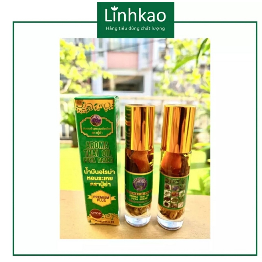 Dầu gió 29 vị thảo dược Thái Lan 8cc Aroma Thai Oil Puya Brand