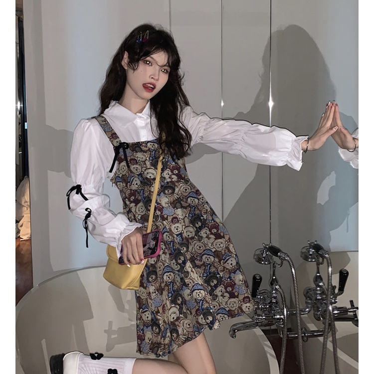 Áo Sơ Mi Dài Tay Đính Nơ Ngọt Ngào Thời Trang Mùa Thu Dành Cho Nữ