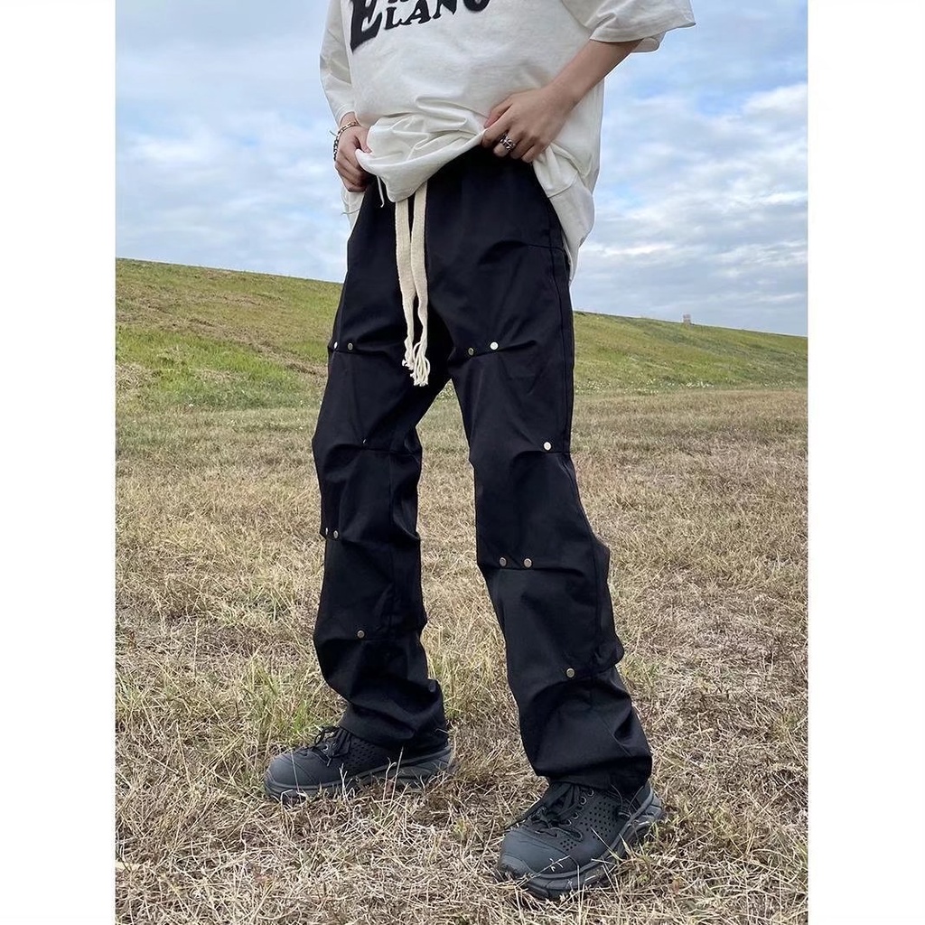 Quần Thể Thao Dài Đến Mắt Cá Chân Phong Cách Hip Hop Đường Phố Hàn Quốc Thời Trang Mùa Xuân Cho Nam Và Nữ