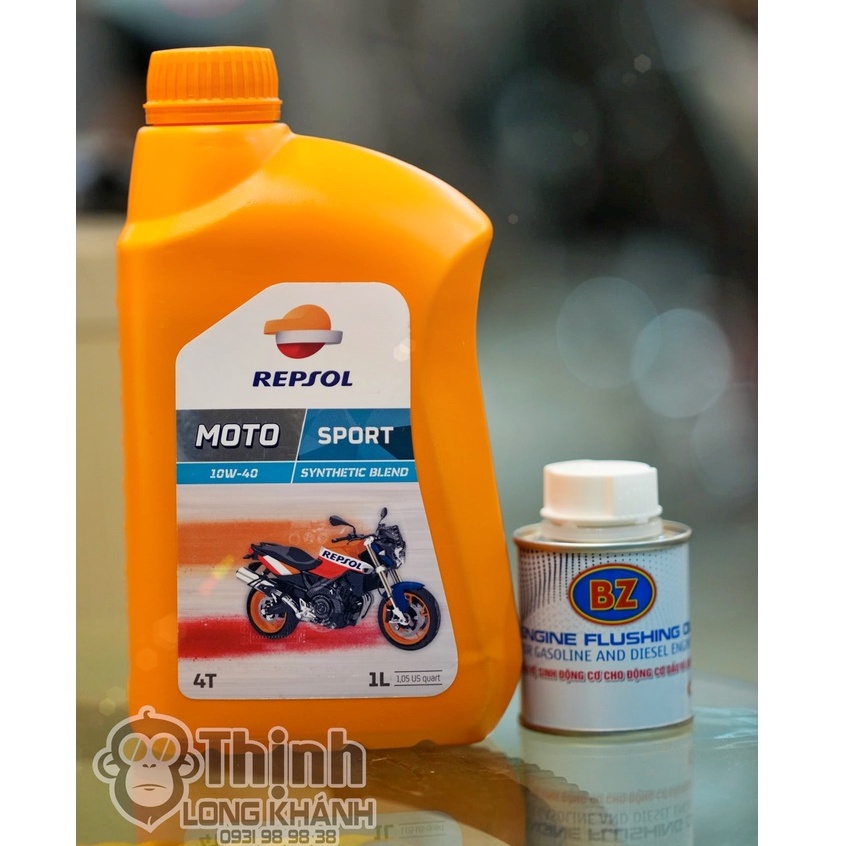 Nhớt Repsol + xúc động cơ Bz (COMBO) - CB NHỚT REPSOL Sport+XÚC ĐỘNG CƠ