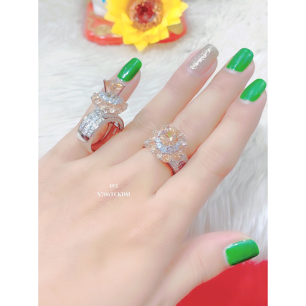 Nhẫn nữ mạ vàng 18k đính đá CZ N706 - Trang Sức UHA