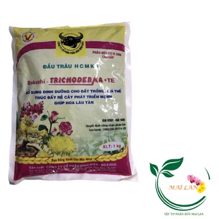 Phân bón hữu cơ vi sinh cao cấp đầu trâu hcmk7 bokashi - trichoderma + te - #166# 1kg