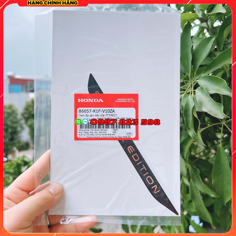 Tem Sườn Airblade AB 2020 - 2022 Special Edition Chính Hãng Honda