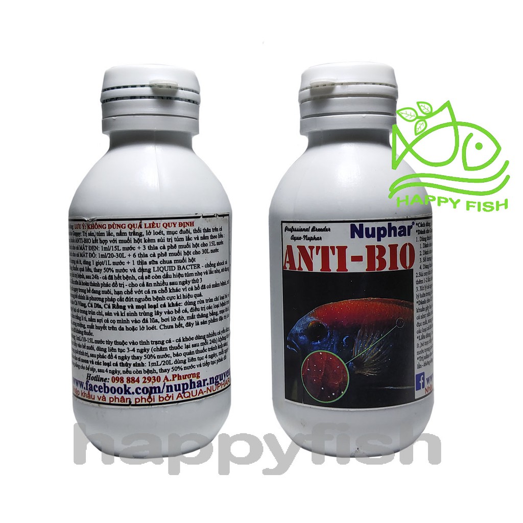 ANTI BIO Nuphar - Dung dịch trị nấm, túm lắc, thối đuôi.... Ở Cá Cảnh