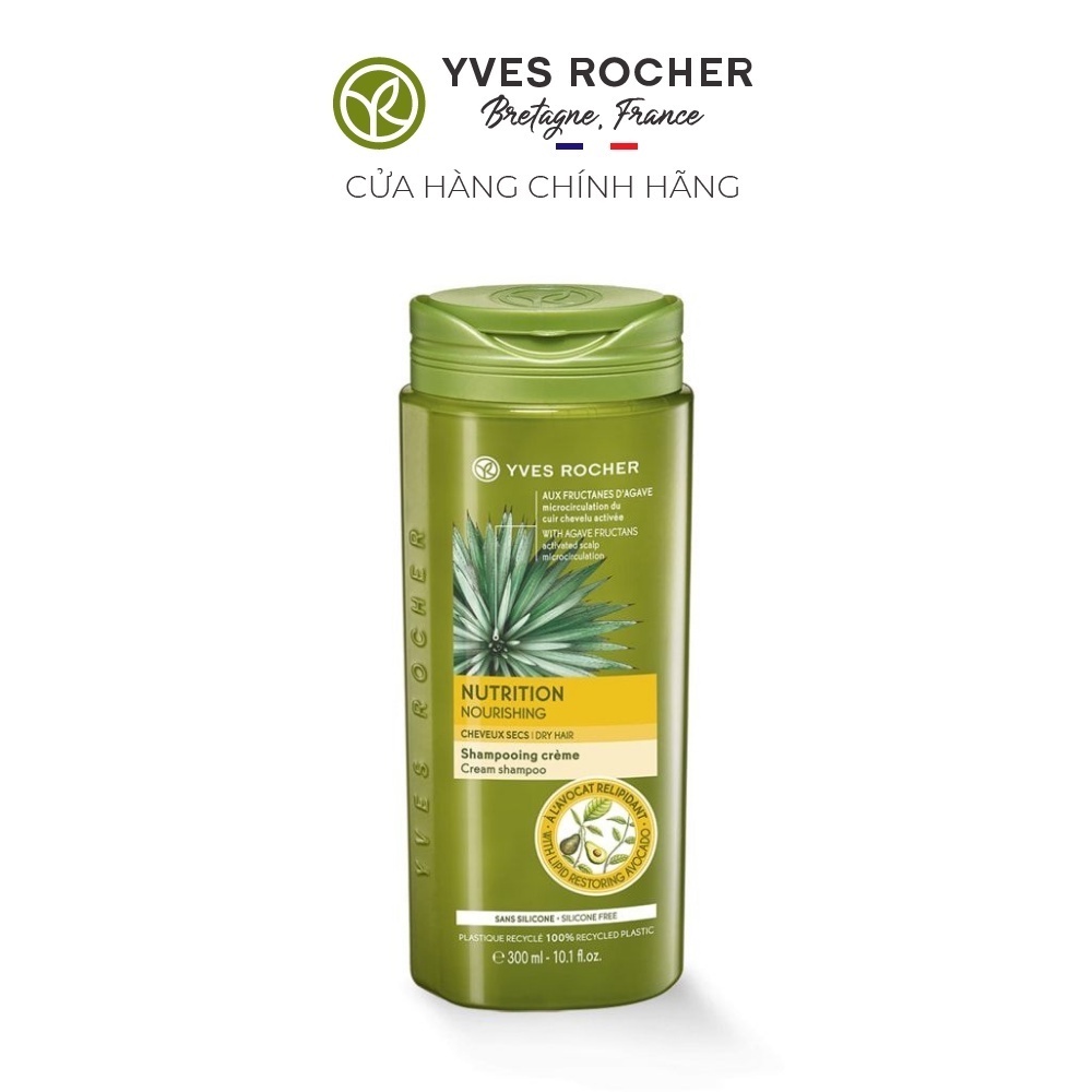 Dầu Gội Dành Cho Tóc Khô Yves Rocher Nourishing Cream Shampoo 300ml